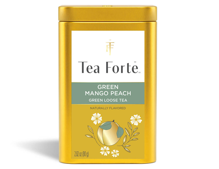 Green Mango Peach Loose Leaf Tea Canister